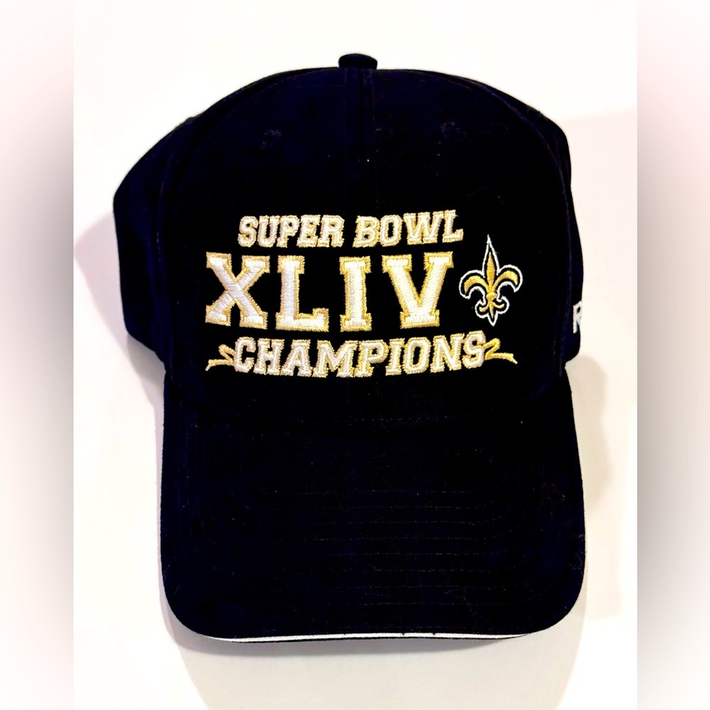 New Orleans Saints Super Bowl XLIV Champions Reebok Cap Hat New W/ Tags One Size